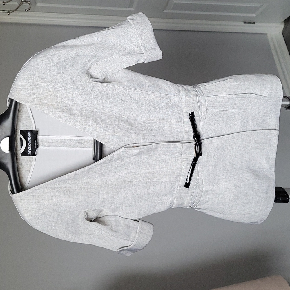Armani Emporio short sleeve linen blend blazer